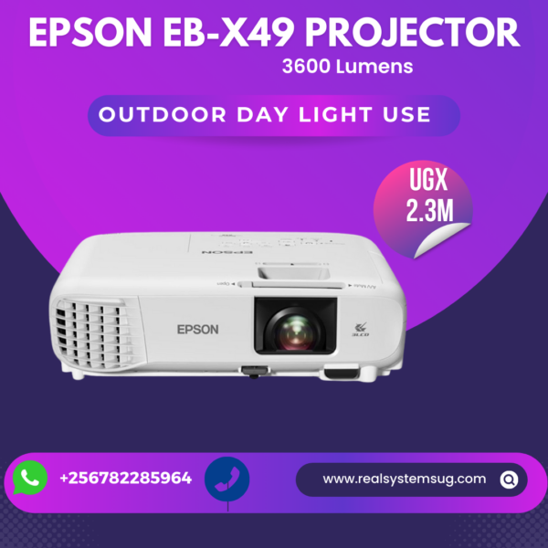 Epson EB-X49 3LCD Projector 3600 Lumens Projector