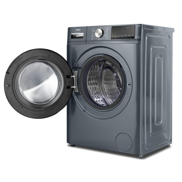CHiQ 8kg Front Load Washing Machine – CG80-14586BSK3, AI One touch with Quick wash Function, High Speed 1400 rpm, Counter Depth and Child lock, Inverter Motor, Silver