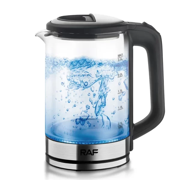 RAF 2.5L Automatic Switch off Electric Kettle/ Water Heating Glass Body Jug