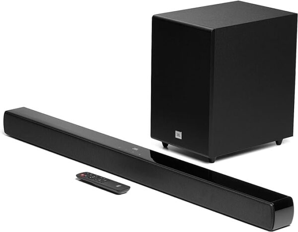 JBL Cinema SB270 2.1 Channel Soundbar with Wireless Subwoofer, Powerful 220W Output, Deep & Thrilling Bass, Dolby Digital, Bluetooth Streaming,One cable connection HDMI ARC