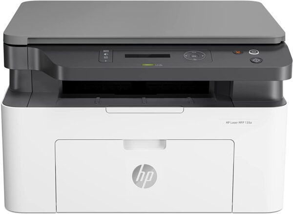 HP Laser MFP 135a Print, Copy, Scan, Multi-Functional All in One Office Printer, 4ZB82A - White