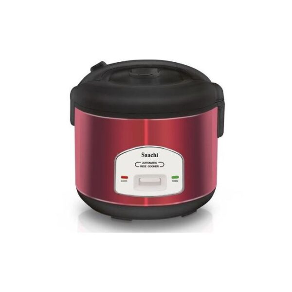 Saachi Rice Cooker, 2.2 litre with steamer basket - Red