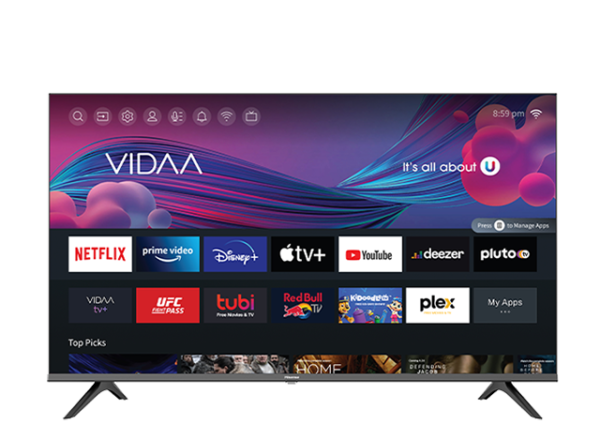 Hisense 43 Inch Smart Vidaa Frameless TV - 43A4GS