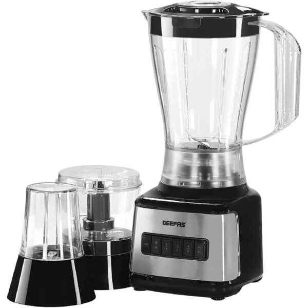 Geepas 3in1 Stainless Steel Blender 500W - GSB44017