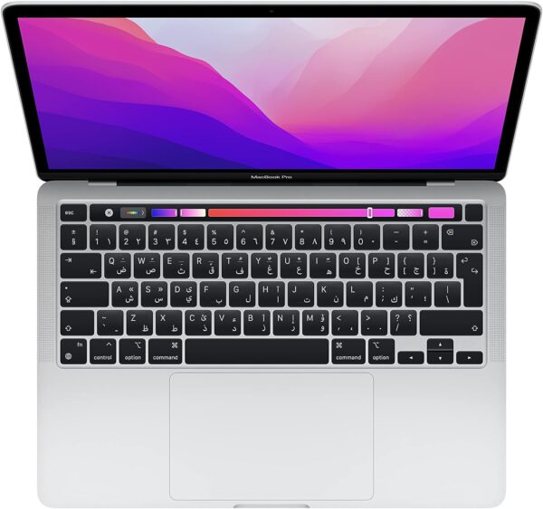 Apple 2022 MacBook Pro laptop with M2 chip: 13-inch Retina display, 8GB RAM, 256GB ​​​​​​​SSD ​​​​​​​storage, FaceTime HD camera. Works with iPhone and iPad; Silver ​​​​​​​;