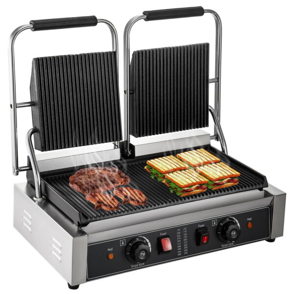 Electro Master Commercial Press Grill 1800W+1800W | EM-CPG-1523