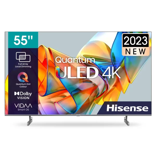 Hisense 55-inch 4K ULED Smart Mini LED TV with Quantum Dot, Dolby Vision & Atmos (55U6N-Pro)