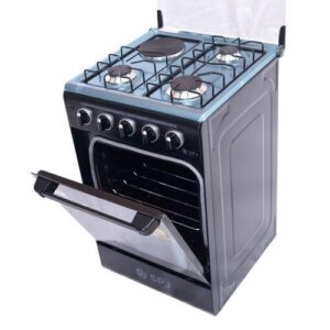 SPJ 50x50 Cooker – 3 Gas Burners + 1 Electric Plate + Gas Oven
